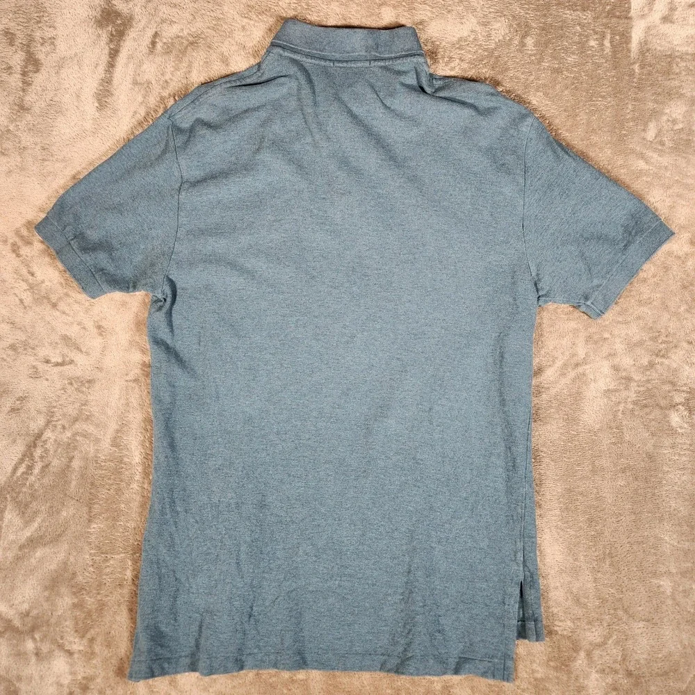 Polo Ralph Lauren Polo Shirt Mens L Blue Excellent Short Sleeve Cotton Pique